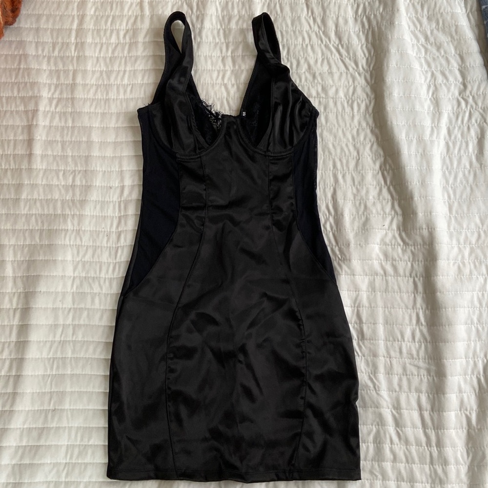 Fashion nova black lace dress
